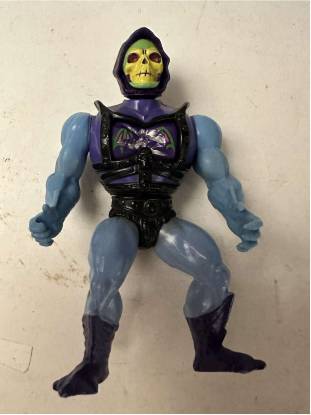 Vintage 1981 MOTU Masters of the Universe Skeletor Action Figure Mattel Taiwan